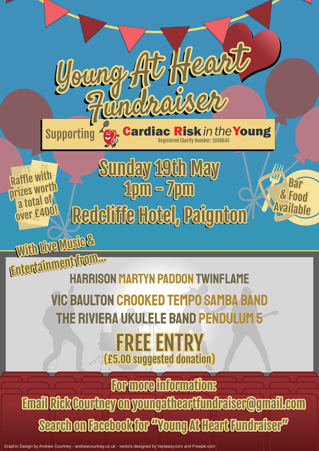 Young At Heart Fundraiser Poster